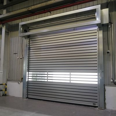 220V सफेद स्वचालित उच्च गति रोलिंग शटर दरवाजा केमिकल औद्योगिक के लिए
